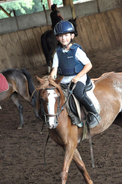 Séance de dressage au Centre Équestre du Moulin à Villeneuve de Marc (Isère)